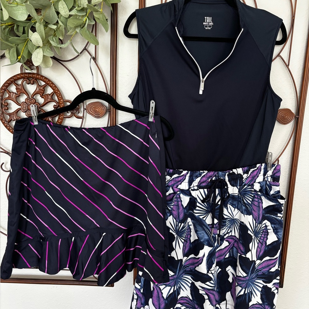 Tail White Label 3 piece Golf Set NWOT and Like New Sz Large